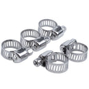 15 Pcs Stainless Steel 8mm to 12mm Hose Pipe Clamps Clips Fastener T7O1
