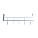 5 Hooks Over Door Home Bathroom Kitchen Coat Towel Loop Hanger Rack Holder