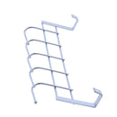 5 Hooks Over Door Home Bathroom Kitchen Coat Towel Loop Hanger Rack Holder