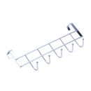 5 Hooks Over Door Home Bathroom Kitchen Coat Towel Loop Hanger Rack Holder