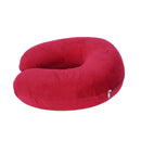 Memory U Shaped Travel Pillow Neck Head Support Color: Burgundy U9G3