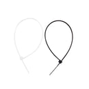 3mm x 150mm Auto Wire Push Cable Zip Tie Organizer White Black 100 Pcs B5X9