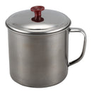 Stainless Steel Lid 4 inch Dia Capacity Water Cup Drink Mug C4B2