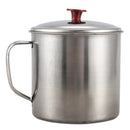 Stainless Steel Lid 4 inch Dia Capacity Water Cup Drink Mug C4B2