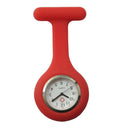 Colorful Silicone Doctor Fob Watch Pocket Nurse Watches with Clasp