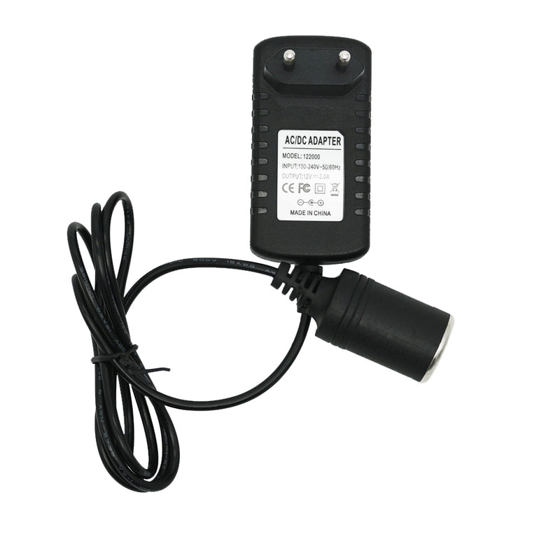 DC 100-240V to AC 12V 2A Power Supply Adapter 24W Ci-garette Socket