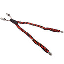 Elastic Y-Shape Children Kids Suspender Braces Straps With 4 Clips G5D9