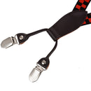 Elastic Y-Shape Children Kids Suspender Braces Straps With 4 Clips G5D9
