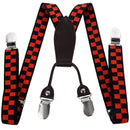 Elastic Y-Shape Children Kids Suspender Braces Straps With 4 Clips G5D9
