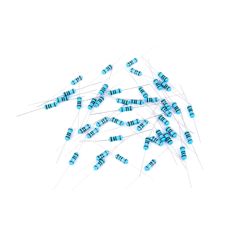 45pcs 11x4mm Body 1W 1% 1 Ohm Metal Lead Resistors Axial Lead I6M6