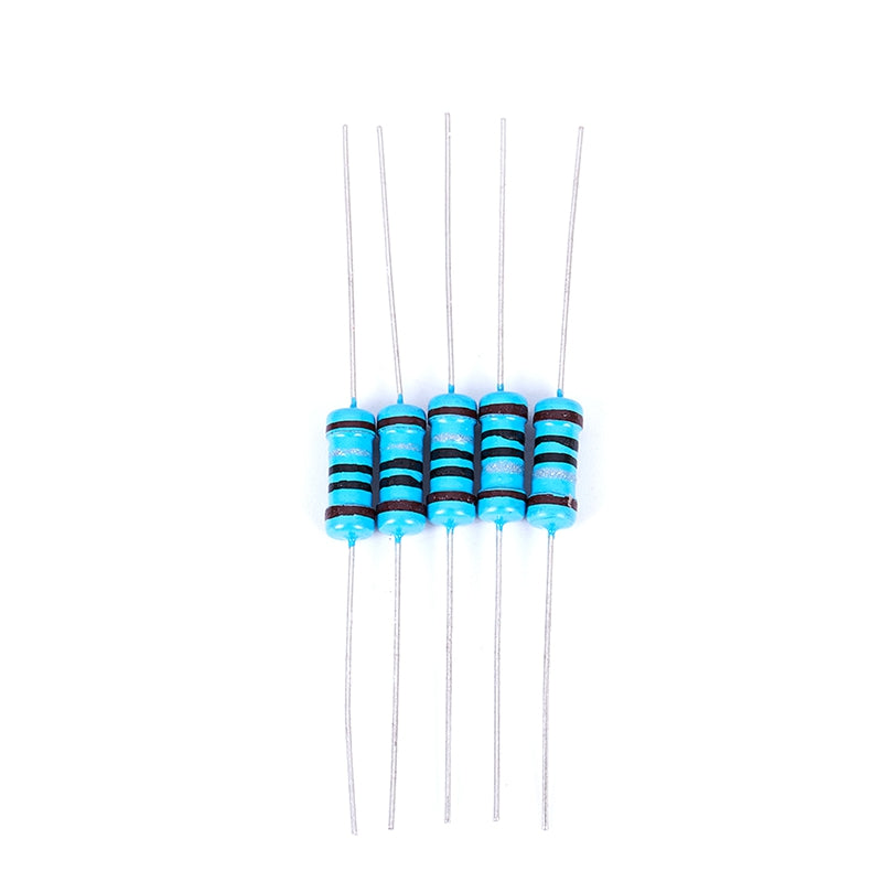 45pcs 11x4mm Body 1W 1% 1 Ohm Metal Lead Resistors Axial Lead I6M6