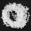 20 Yard 10MM PomPom Trim Ball Fringe Ribbon DIY Sewing Accessory Lace White