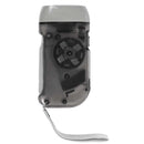 3 LED Dynamo Wind Up Flashlight Torch Light Hand Press Camping grey O7M8