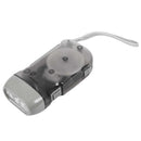 3 LED Dynamo Wind Up Flashlight Torch Light Hand Press Camping grey O7M8