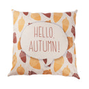 Fall Harvest Nuts Hello Autumn Throw Pillow Case flax Home Office Living Ro G3U2