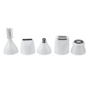 5 in 1 USB Women Electric Hair Epilator Shaver Rechargeable Dry Wet Body Legs Hair Remover with Removable Shaving Head