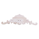 1X Rubber Wood Carved Applique Retro Furniture Craft Decor 38*15*1.2cm J4G7