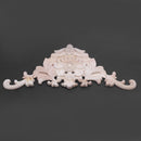 1X Rubber Wood Carved Applique Retro Furniture Craft Decor 38*15*1.2cm J4G7