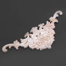 1X Rubber Wood Carved Applique Retro Furniture Craft Decor 38*15*1.2cm J4G7