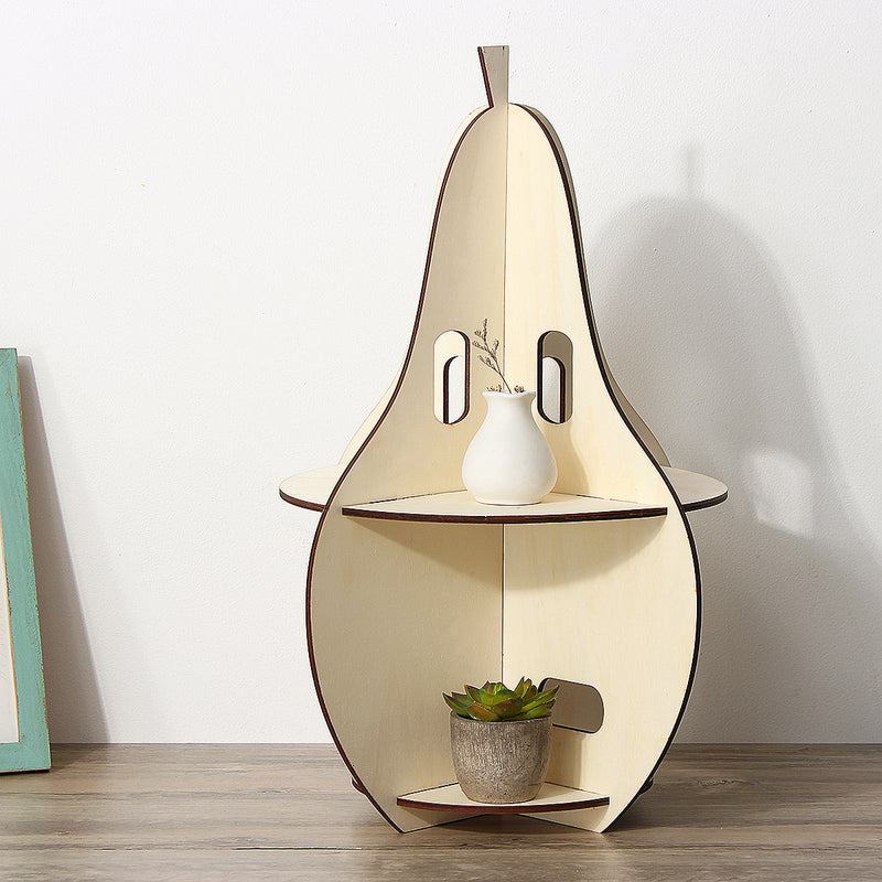 Wooden Rack Pear-shaped Racks Display Craft Shelf Home Decorations Nordic Style Gift