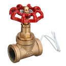 Vintage Steampunk 1/2 Inch Red Handle Stop Valve Light Switch With Wire For Water Pipe Lamp