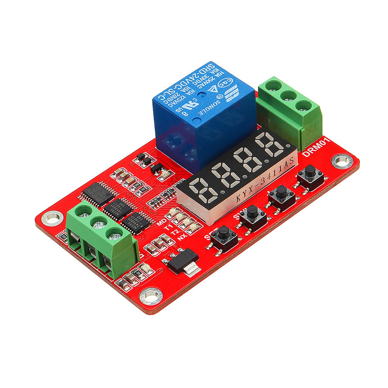 DC 12V Multifunctional Relay Module With LED Display Delay /Self Lock / Cycle / Timing
