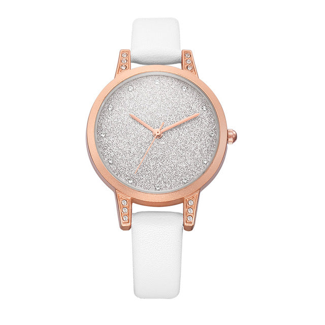 REBIRTH RE018 Rhinestone Elegant Design Women Wrist Watch Rose Gold Case Quartz Watch