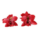 2 X Orchid Flower Floral Hair Clips Bridal Wedding Party Bridesmaids Access K7X2