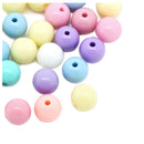 300Pcs Mixed color Acrylic Spacer Beads Round Ball 8mm Dia. K8P7