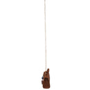 1x Brown PU leather female mini flower chain bag / shoulder diagonal bag /  S2D2
