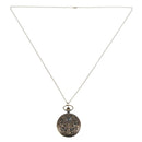 Retro Design Bronze Butterfly Flower Openwork Cover Pocket Quartz Watch wit N7B6