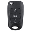Remote Folding Key Shell Case 3-Buttons Fob For Hyundai I20 I30 IX35 I35 Un