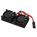 Reroflag Nespi Ultimate Cooling Fan Kit Dual Fans + Heatsinks For Raspberry Pi 3/2/B+
