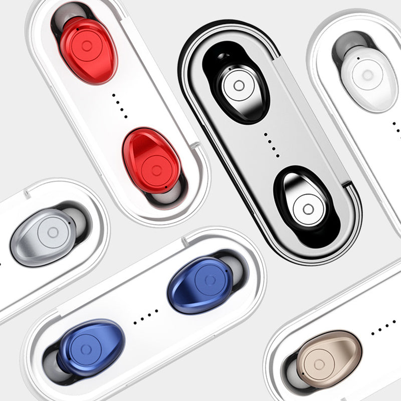 [bluetooth 5.0] Amoi TWS Wireless Earphone CVC8.0 Double Noise Cancelling 3000mAh Power Bank Headset