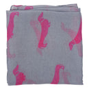Sausage Dachshund Dog Animal Ladies Scarf Shawl Soft Feel 180 x 90cm White T6E8
