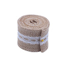 2.5M Hemp Ribbon with Lace Trims Tape Rustic Wedding Decor B Y3X5