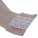 2.5M Hemp Ribbon with Lace Trims Tape Rustic Wedding Decor F W4B5