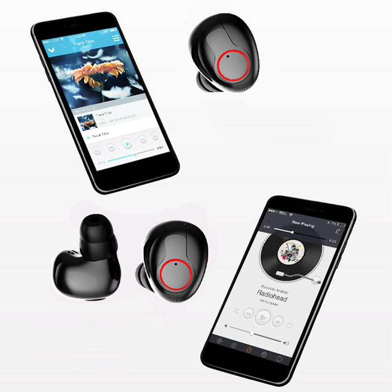 [True Wireless] Portable TWS bluetooth 5.0 Sports Earphone Noise Reduction IPX5 Waterproof With Mic