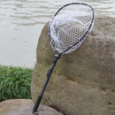 LEO Folding Fish Net Ultra-light Aluminum Alloy Rubber Mesh Catch Tackle Tool Fishing Accessories
