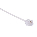 Flexible RJ11 6P2C Telephone Extension Cable 19M White S6Y3