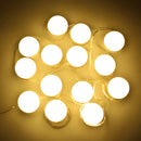 AC100-240V 14PC Hollywood Style LED Vanity Mirror Light Kit  for Makeup Dressing Table + UK Plug