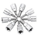 3/8 Inch Drive Socket 10pcs T10-T55 Torx Socket 9pcs H2-H10 Hex Socket Bit Set