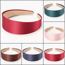 4CM Wide Lady Satin Headwear Headbrand Hair Hoops