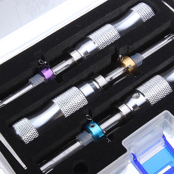 DANIU 3Pcs Tubular 7 Pins Lock Pick Tool Locksmith Tool Lock Pick Set