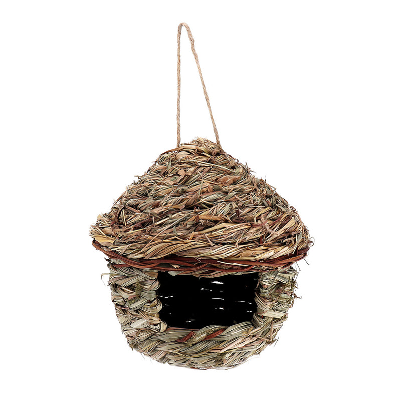 Straw Birdhouse for Parrot Hamster Small Animal's Cage Birds Breeding Bird House Home Hanging Decorations