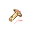 50Pcs Brass Copper Double Sided Rivets Nails Leather Hardware Accessories