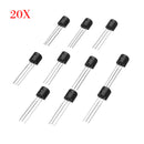 200Pcs TO-92 Triode Transistor BC547 BC557 NPN PBP Low Power Transistors