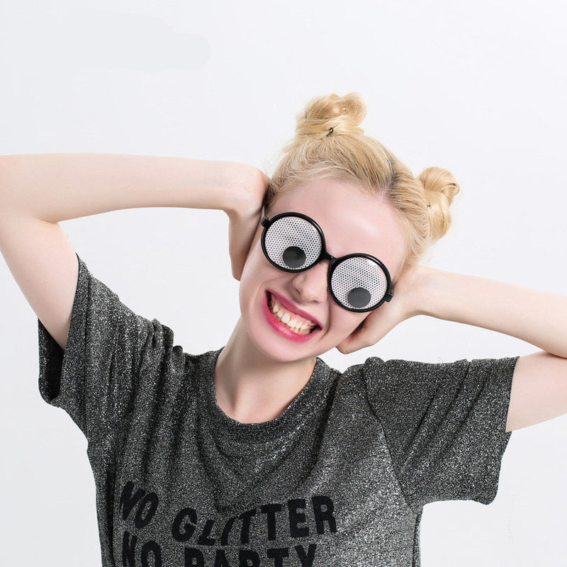 Funny Googly Eyes Goggles Shaking Eyes Party Glasses and Toys for Party Cosplay Costume