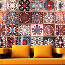 Moroccan Style Geometric Symmetry Self Adhesive Wall Sticker Kitchen Home Walls Decor