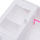 Kids Chlid Miniature Wardrobe DIY Doll House Bedroom Furniture Clothes Hangers Storage Toys